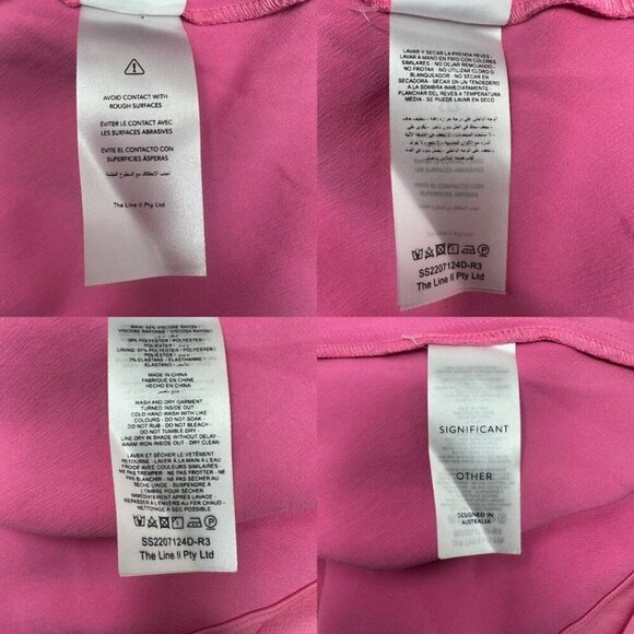 Significant Other Demi Pink Satin Open Back Midi Gown Dress 10 Evening Cocktail - Picture 10 of 13